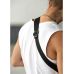 Чоловіча шкіряна сумка через плече бананка Sambag Holster MSH чорна з перфорацією