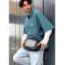 Велика чорна чоловіча поясна сумка бананка Sambag DynamicDart