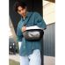Велика чорна чоловіча поясна сумка бананка Sambag DynamicDart