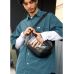 Велика чорна чоловіча поясна сумка бананка Sambag DynamicDart