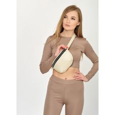 Сумка на пояс бананка Sambag Polo SQS молочний