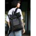 Рюкзак ролл Sambag жіночий RollTop Milton Flap чорний