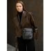 Шкіряна сумка через плече месенджер Sambag Makros чорна