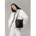Шкіряна сумка через плече месенджер Sambag Makros чорна