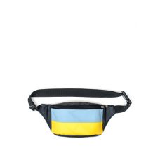 Сумка на пояс бананка Sambag Tirso  MSH чорна з прапором України 