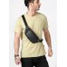 Сумка на пояс бананка шкіряна Sambag Tirso Noir Dark чорний