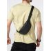 Сумка на пояс бананка шкіряна Sambag Tirso Noir Dark чорний