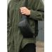 Сумка на пояс бананка шкіряна Sambag Tirso Noir Dark чорний