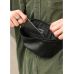 Сумка на пояс бананка шкіряна Sambag Tirso Noir Dark чорний