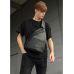 Cумка через плече слінг Sambag Brooklyn MSH чорний з перфорацією