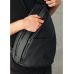 Cумка через плече слінг Sambag Brooklyn MSH чорний з перфорацією