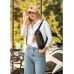 Жіноча  шкіряна сумка через плече бананка Sambag Holster MSH чорна  з перфорацією