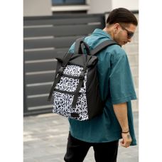 Чоловічий рюкзак Sambag RollTop Zard з принтом "Graphity"