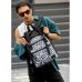 Чоловічий рюкзак Sambag RollTop Zard з принтом "Graphity"