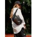 Велика чорна жіноча поясна сумка бананка Sambag DynamicDart