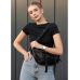 Велика жіноча  сумка бананка Sambag DynamicDart чорна