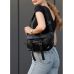 Велика жіноча  сумка бананка Sambag DynamicDart чорна