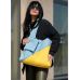 Жіноча сумка Sambag HOBO M жовто-блакитна