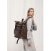 Рюкзак ролл Sambag унісекс RollTop Zard шоколадний