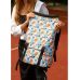 Жіночий рюкзак Sambag RollTop Milton  тканевий з принтом "LIGHT"