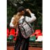 Жіночий рюкзак Sambag RollTop Milton  тканевий з принтом "LIGHT"