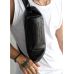 Чоловіча шкіряна сумка через плече бананка Sambag Holster MSH з вашим гравіюванням