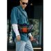 Велика чоловіча поясна сумка бананка Sambag DynamicDart чорно-помаранчева