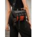 Велика жіноча поясна сумка бананка Sambag DynamicDart чорно-оранжева