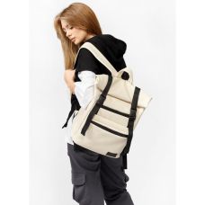 Рюкзак жіночий ролл Sambag RollTop Zard молочний
