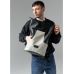Рюкзак ролл Sambag унисекс RollTop KQN чорно-сірий
