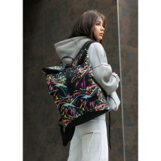Рюкзак ролл Sambag RollTop принт "ABSTRACT"