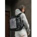 Жіночий рюкзак Sambag RollTop Hacking чорний принт "Zebra"