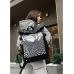 Жіночий рюкзак Sambag RollTop Hacking чорний принт "Zebra"