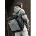 Жіночий рюкзак Sambag RollTop Hacking чорний принт "Zebra"