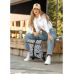 Рюкзак рол Sambag RollTop X чорний принт "Graphity" жіночий 