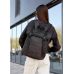 Жіночий рюкзак ролл Sambag RollTop Milton чорний тканевий