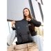 Жіночий рюкзак ролл Sambag RollTop Milton чорний тканевий