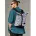 Рюкзак рол Sambag RollTop X чорний принт "Graphity"