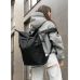 Рюкзак рол Sambag RollTop Double тканевий чорний