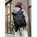 Рюкзак рол Sambag RollTop Double тканевий чорний