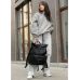 Рюкзак рол Sambag RollTop Double тканевий чорний
