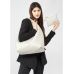 Жіноча сумка Sambag HOBO L  сірий шовк