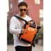 Чоловічий рюкзак Sambag RollTop Hacking чорно-оранжевий