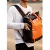Чоловічий рюкзак Sambag RollTop Hacking чорно-оранжевий