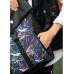 Жіночий рюкзак Sambag RollTop One чорний з принтом "ABSTRACT"