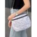 Жіноча сумка Sambag Milano SZS  белая с  цветочным принтом