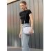 Жіноча сумка Sambag Milano SZS  белая с  цветочным принтом