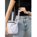 Жіноча сумка Sambag Milano SZS  белая с  цветочным принтом