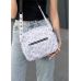 Жіноча сумка Sambag Milano SZS  белая с  цветочным принтом