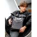 Чоловічий рюкзак Sambag RollTop Hacking чорний принт "Illusion"